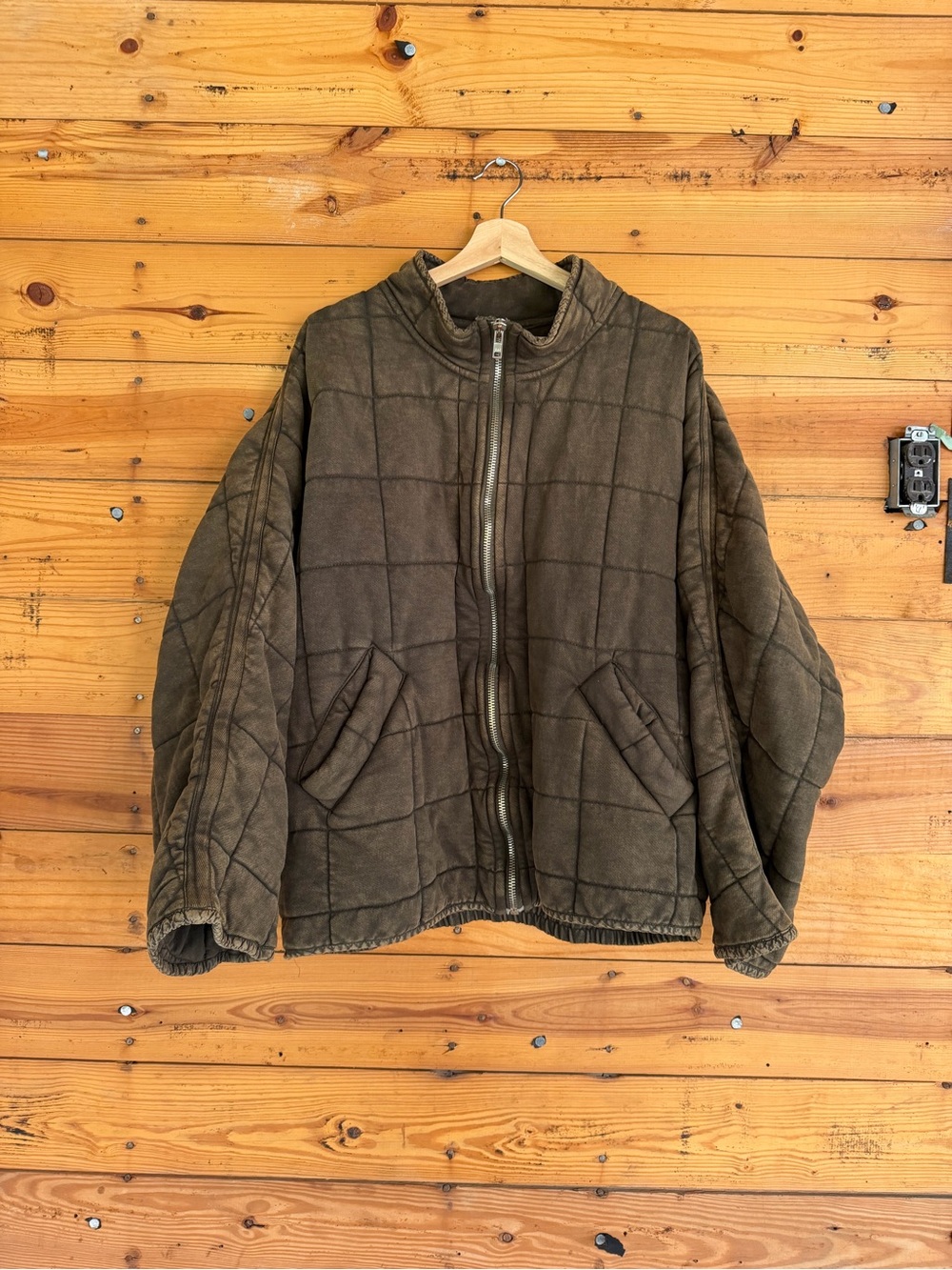 Free People Dolman Quilted Knit Jacket